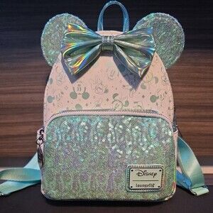 Disney 100 Hallmark Exclusive Sequin Loungefly Backpack(No Wallet)